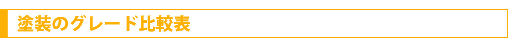 塗料のグレード比較表
